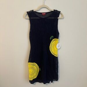 STAUD Patrizia Sweater Dress In Navy